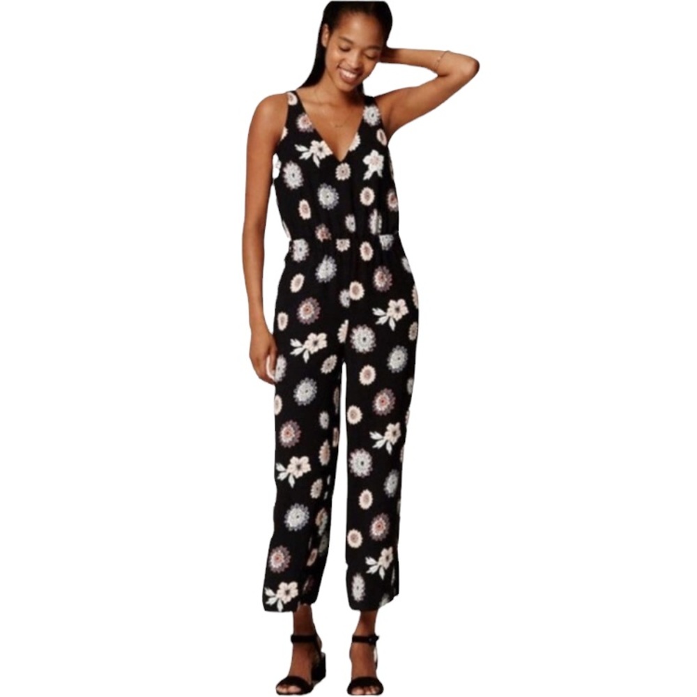 Loft floral jumpsuit size small